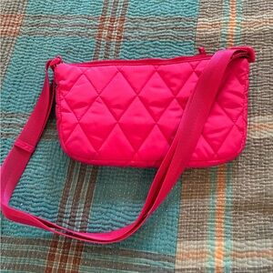 Quilted Pink Shoulder Bag